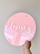 Load image into Gallery viewer, Birthday sign | 1st birthday acrylic sign | event signage | Peach
