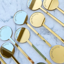 Load image into Gallery viewer, Personalised Drinks Stirrers | Cocktails | drink markers | name stirrers
