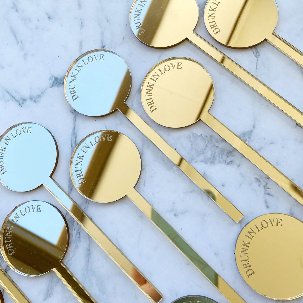 Personalised Drinks Stirrers | Cocktails | drink markers | name stirrers