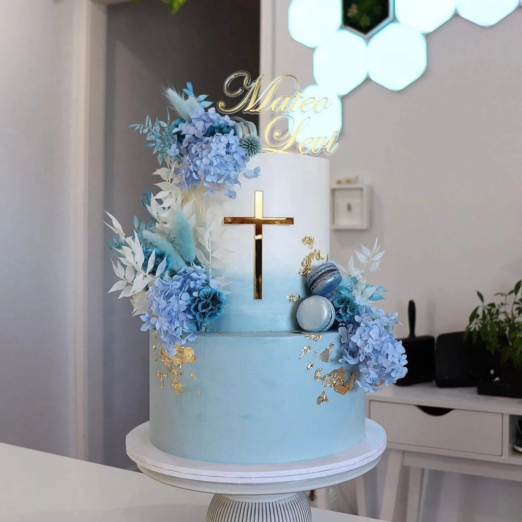 Baptism cake topper | personalised baptism | gold cake topper | christening cake topper decorations