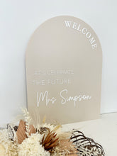 Load image into Gallery viewer, Personalised Wedding Sign | Modern Acrylic Sign | Wedding Signage
