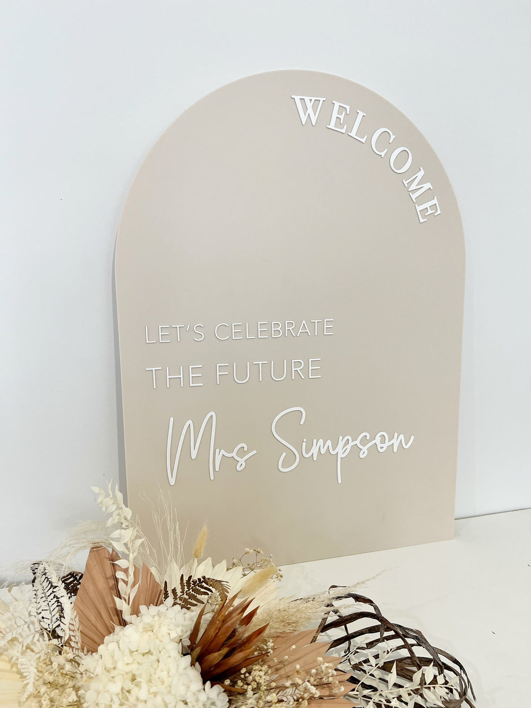 Personalised Wedding Sign | Modern Acrylic Sign | Wedding Signage