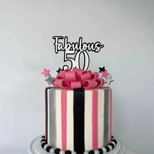 Load image into Gallery viewer, 50th Birthday Cake Topper / Cake decor / Modern Cake topper
