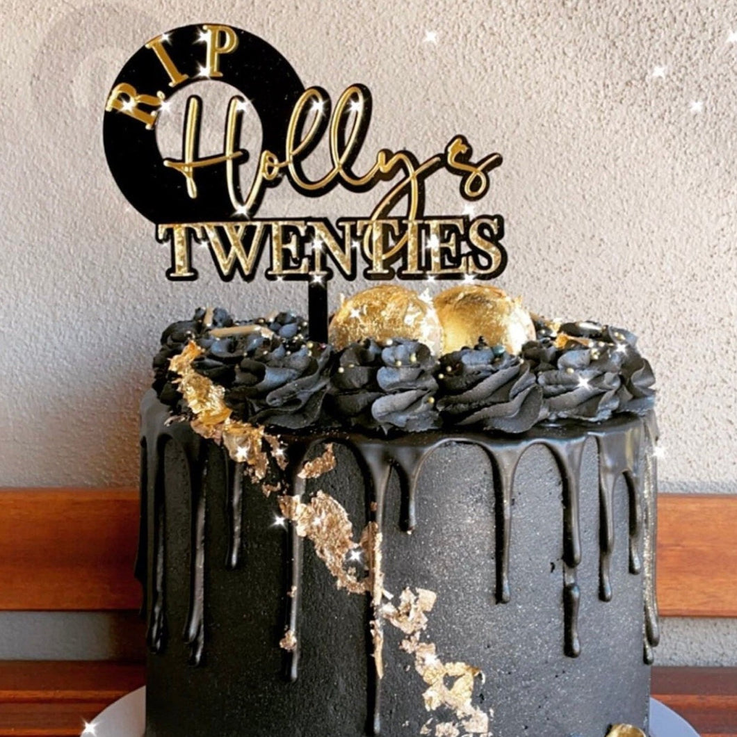 30th Cake Topper | 30th Birthday | Hello thirty | cake decorations