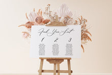 Load image into Gallery viewer, Personalised Seating chart Sign | Modern Wedding Acrylic Sign | Wedding Signage
