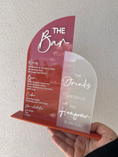 Load image into Gallery viewer, Personalised Drinks Menu | Cocktails | drinks | bar menu |
