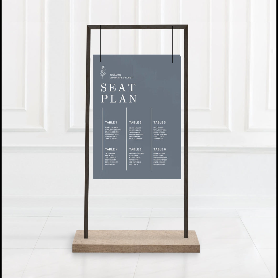 Guest seating sign | Seating chart sign | Wedding seating chart | Find your seat |
