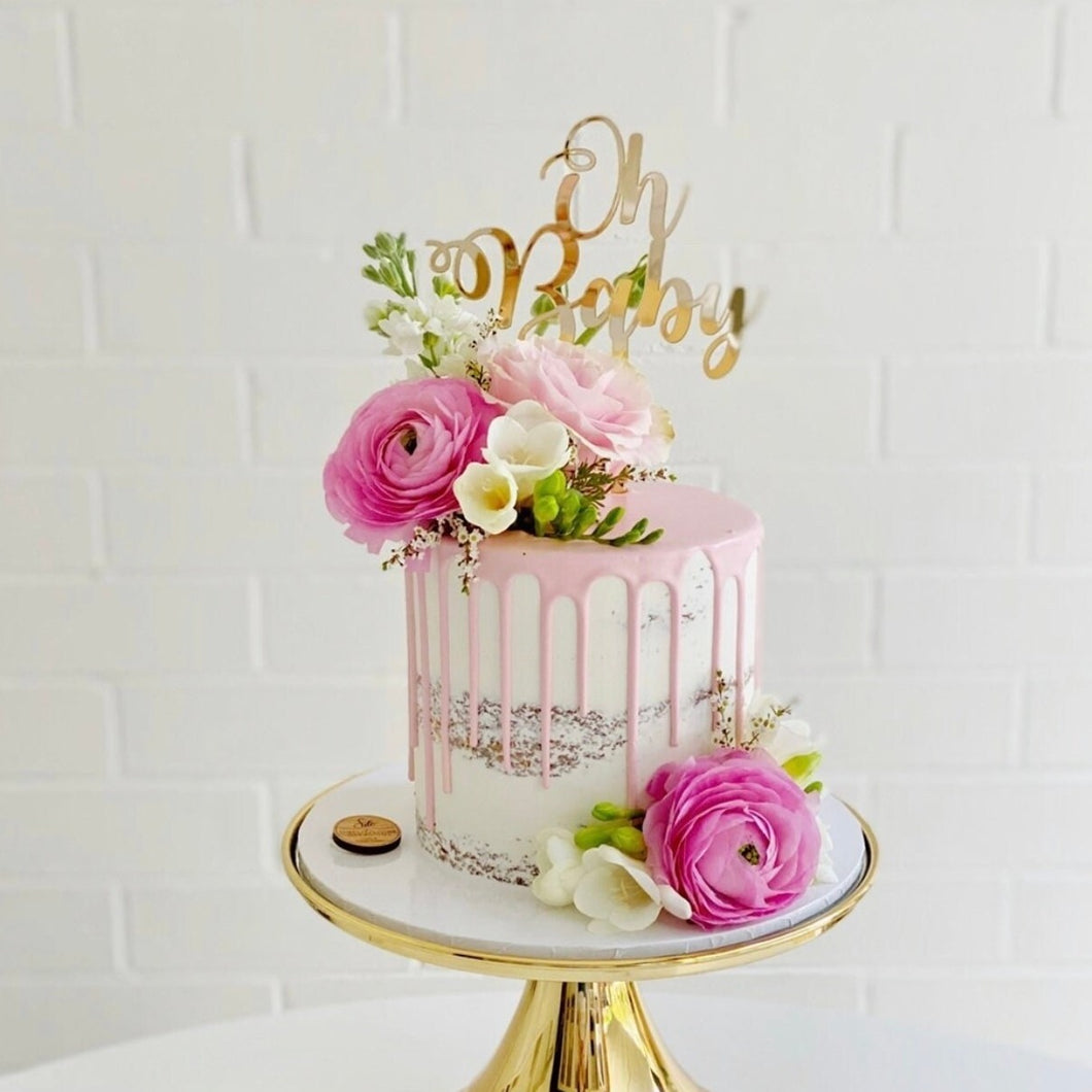 Baby Shower Cake Topper / Baby Shower / Cake decor / Modern Cake topper / Birthday Topper