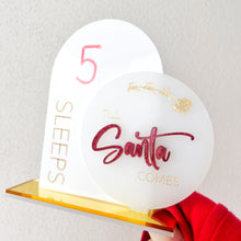 Load image into Gallery viewer, Erasable Christmas Countdown Standing sign
