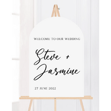 Load image into Gallery viewer, Personalised Wedding Sign | Modern Acrylic Sign | Wedding Signage

