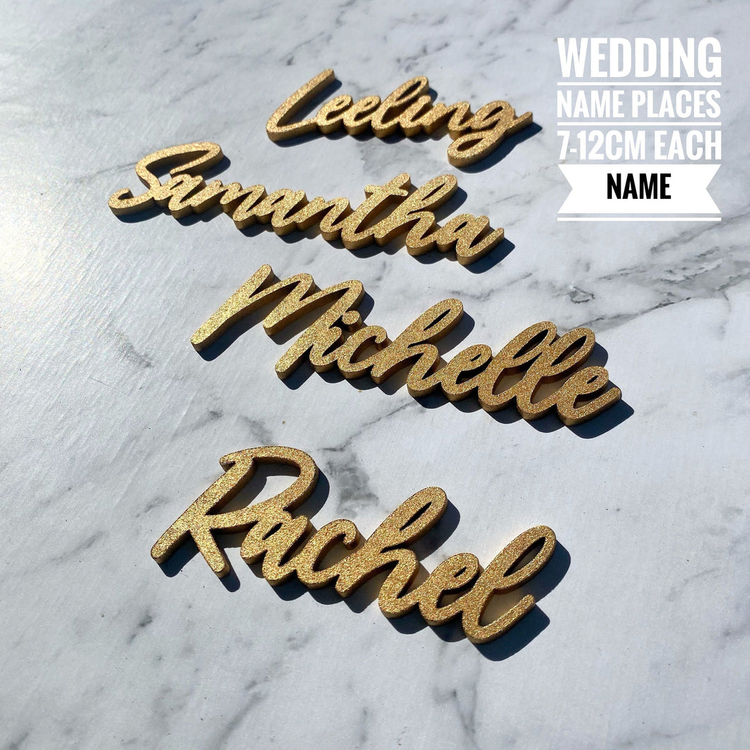 Wedding wood name places | place settings | Guest seating placecards
