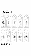 Load image into Gallery viewer, Floral Wooden baby wardrobe dividers for Girl - Baby clothes size hangers for Nursery
